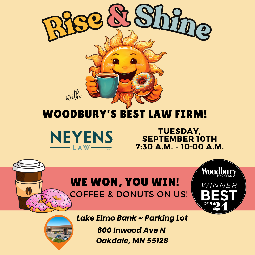 Rise & Shine with Woodbury’s Best Law Firm!